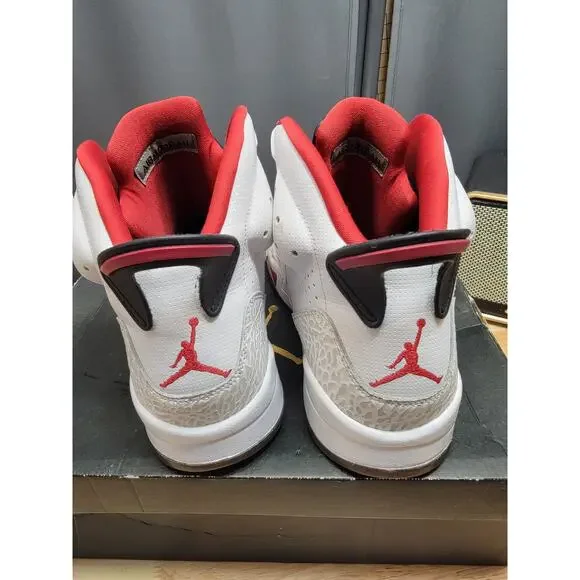 Nike Air Jordan Son Of Mars White-Gym Red-Black Sz 13 [512245-112]